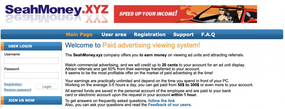 What Is SeahMoney.xyz?