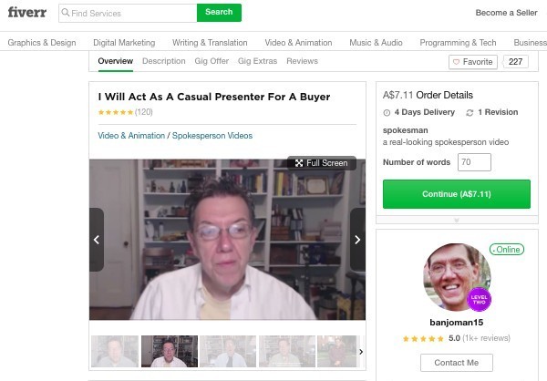 Affiliate Millionaire Club - oh look it's banjoman15 from Fiverr